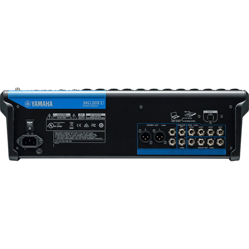 MEZCLADORA YAMAHA MG20XU DE 20 CH CON FX - JP Musical