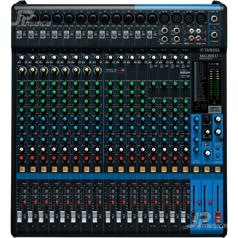 MEZCLADORA YAMAHA MG20XU DE 20 CH CON FX - JP Musical