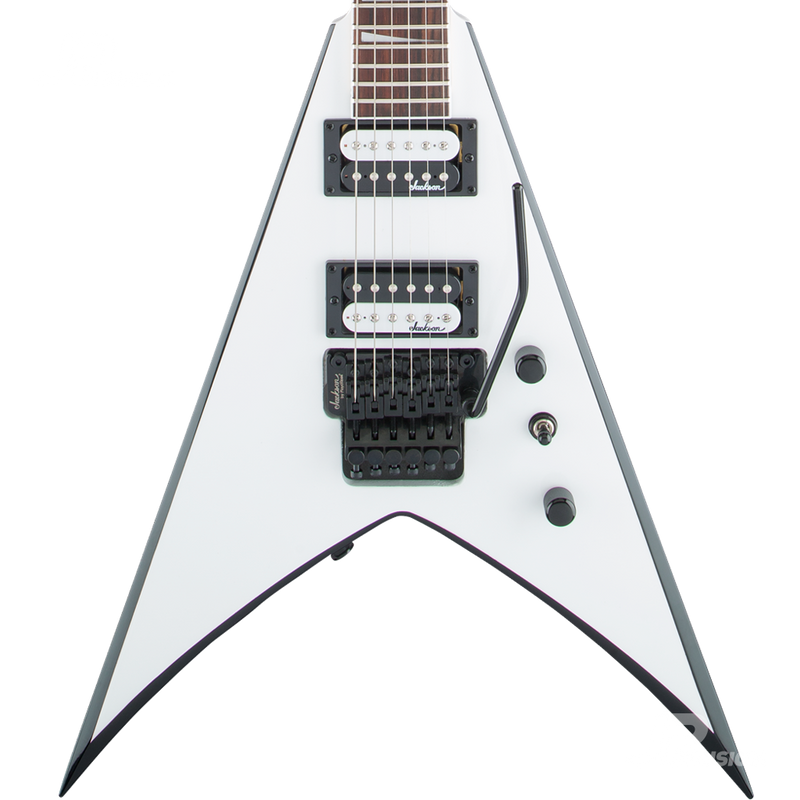 GUITARRA ELECTRICA JACKSON 2910224577 JS32 KV AH FB WHT W BLK BVL - JP Musical